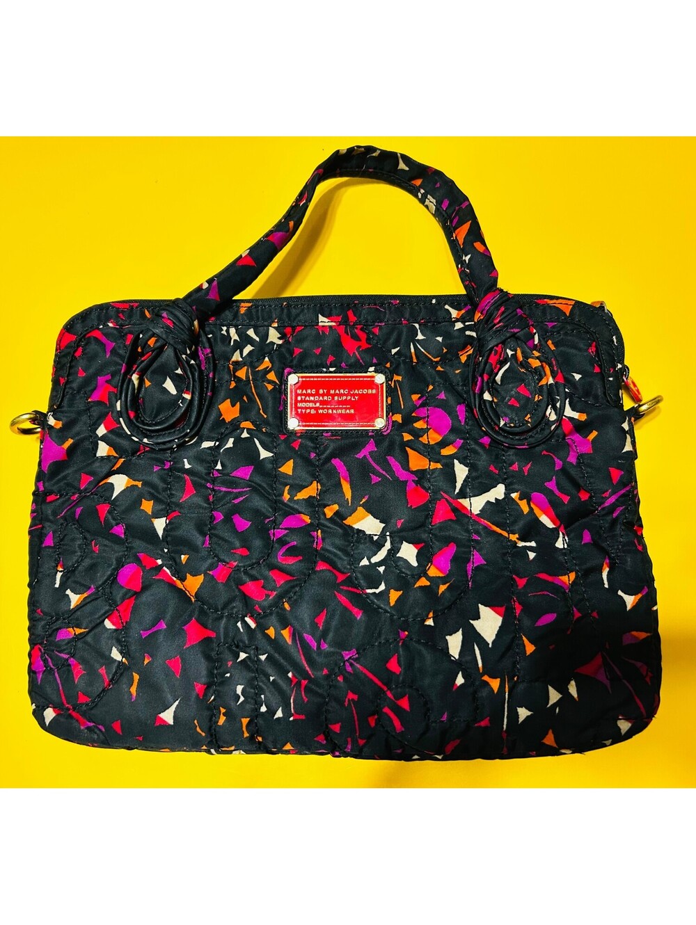 Marc by Marc Jacobs Standard Supply Type Workwear Quilted Laptop Bag Multicolor